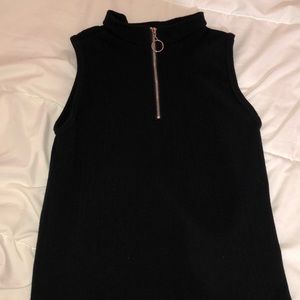 blank quarter zip tank